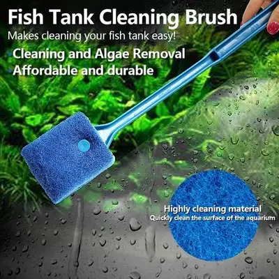 Aquarium Glass Cleaning Brush Floating Algae Scraper Sponge Fish Tank Cleaner