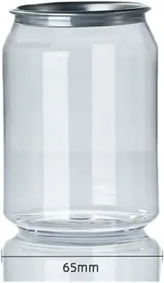 Whip It 200 PC PET BOTTLES 8.5 OZ 250 ML PULL LIDS FOR AUTOMATIC CAN SEALER 55MM